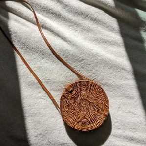 Rattan Circle Purse